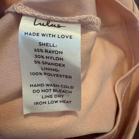 Lulus Women's Always Worth It Dusty Pink Strappy Bodycon Semi Formal Dress Sz 4 - Picture 7 of 8